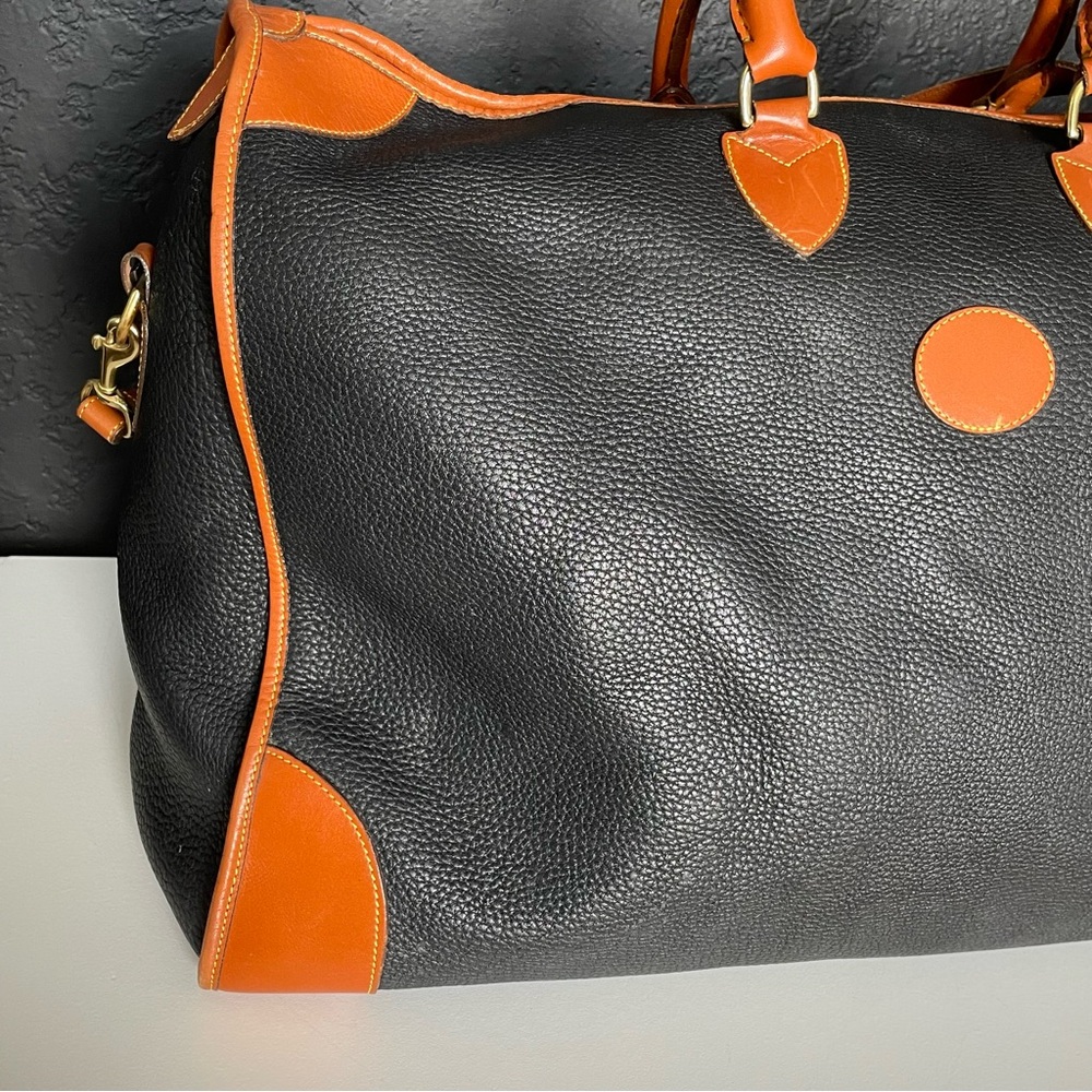 Dooney & Bourke AWL Leather Carry On Duffle Luggage Travel Bag R14 weekender - Picture 3 of 16